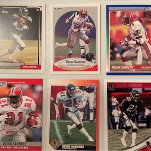 I Have A Great 6 card Deion Sanders lot you can add to your collection.